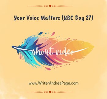 Your Voice Matters short video (UBC Day 27)